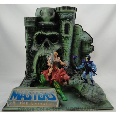 Castle Greyskull Shop Display lamp with He-man, Battle Cat and Skeletor