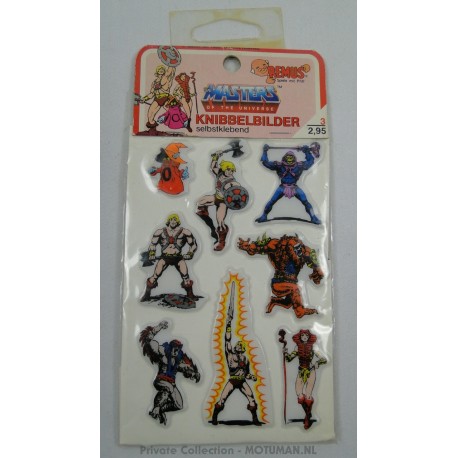 Knibbelbilder MOTU puffy stickers, Remus 1985