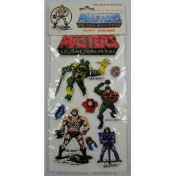 puffy Stickers - MOTU Logo Red (Merman, Manatarms, He-man, Skeletor), 1982