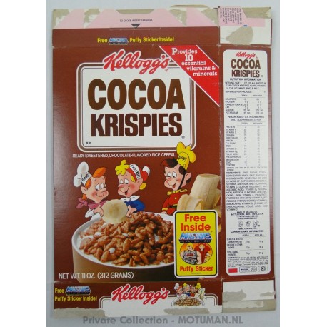 Kellogs Choco Krispies empty box