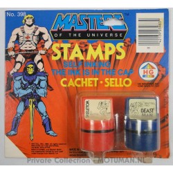 MOTU Self inking 2 Stamp Set MIP, HG 1984