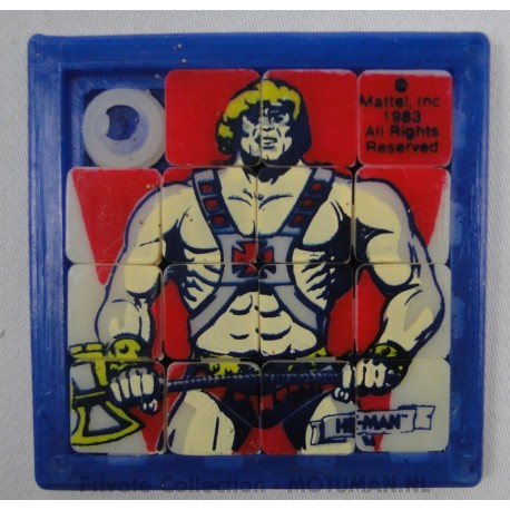 He-man mini 15-puzzel, 6cm He-man, 1983