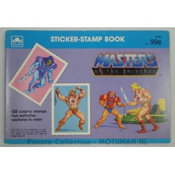 Sticker-Stamp Book - 32 colorful stamps - Golden 1983