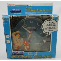 Quartz Talking Alarm Clock, MIB Janex 1983 (crack in het plastic)