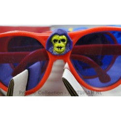 Display box with Sunglasses, 14x he-man/blauw & 6x Skeletor/rood, Josman 1984 Spain