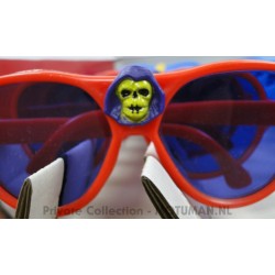 Display box with Sunglasses, 14x he-man/blauw & 6x Skeletor/rood, Josman 1984 Spain