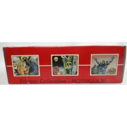 Display box with Sunglasses, 14x he-man/blauw & 6x Skeletor/rood, Josman 1984 Spain