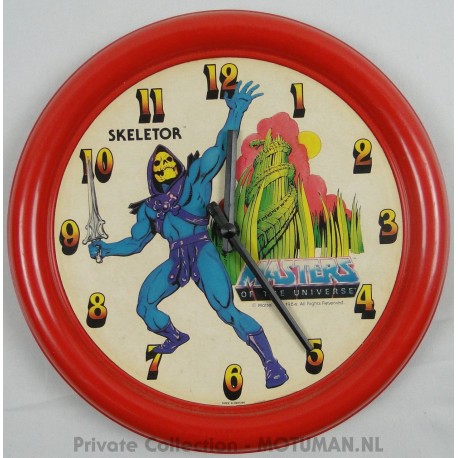 Skeletor Round Clock loose, Tox 1984