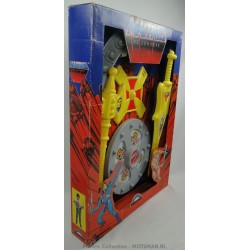 He-man dress-up set MIB, Maitres de l’universe, Delavennat 1984