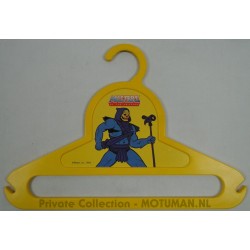 Yellow Skeletor Clothes Hanger, Mattel 1984