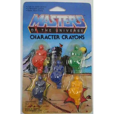 He-man with shield Character Crayons MOC Castle bg, Panosh Place 1984