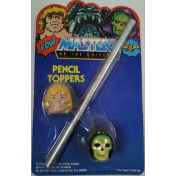 He-man & Skeletor Pencil Toppers MOC, Spindex 1984