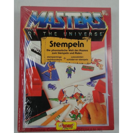 He-man Stempeln set MIB, Remus 1985 Germany